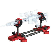 Securelock Vise showing clamps, leveling feet, and mounting provisions
